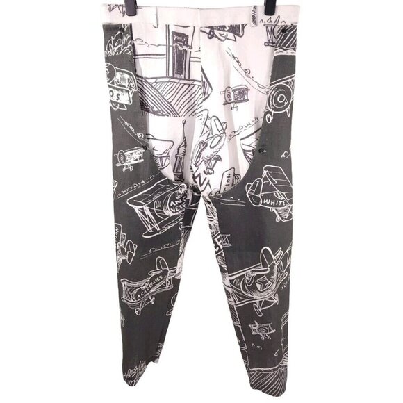 Thebe Magugu Chaps Trousers Size XL Mens Gray White - Picture 7 of 16